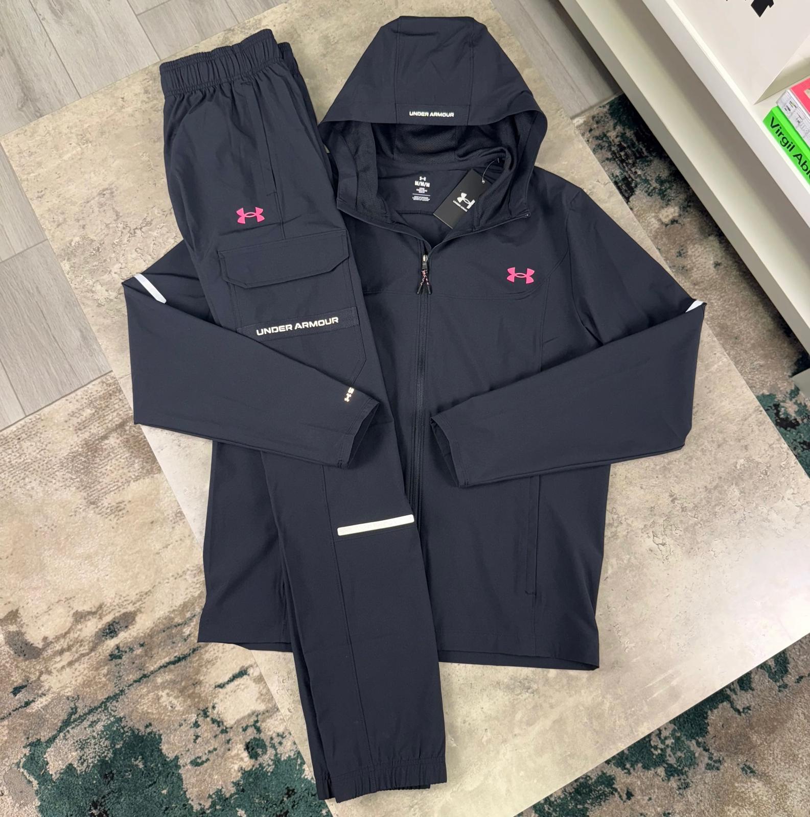 Tracksuit Under - Black with pink logo